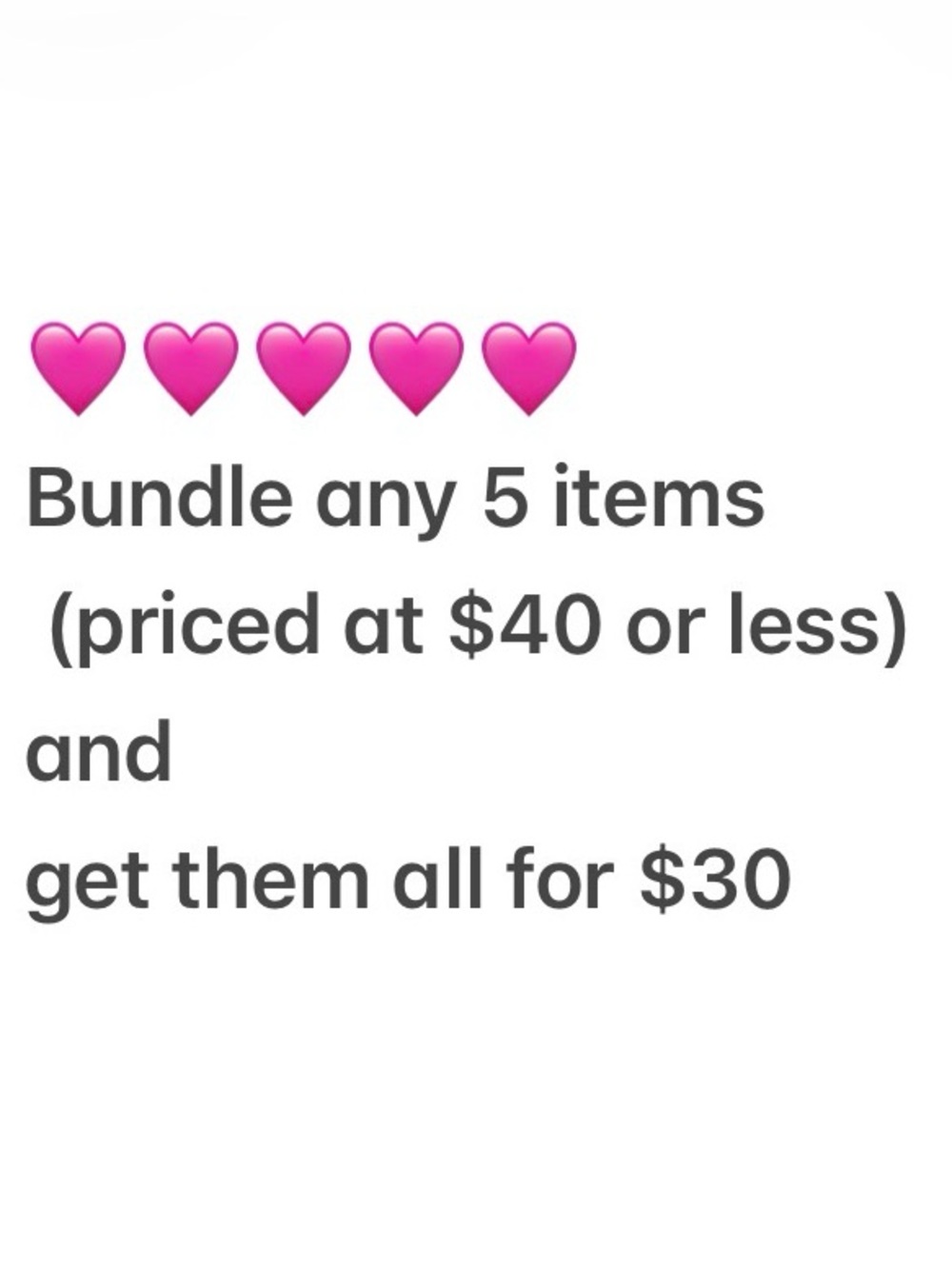 Bundle to save -